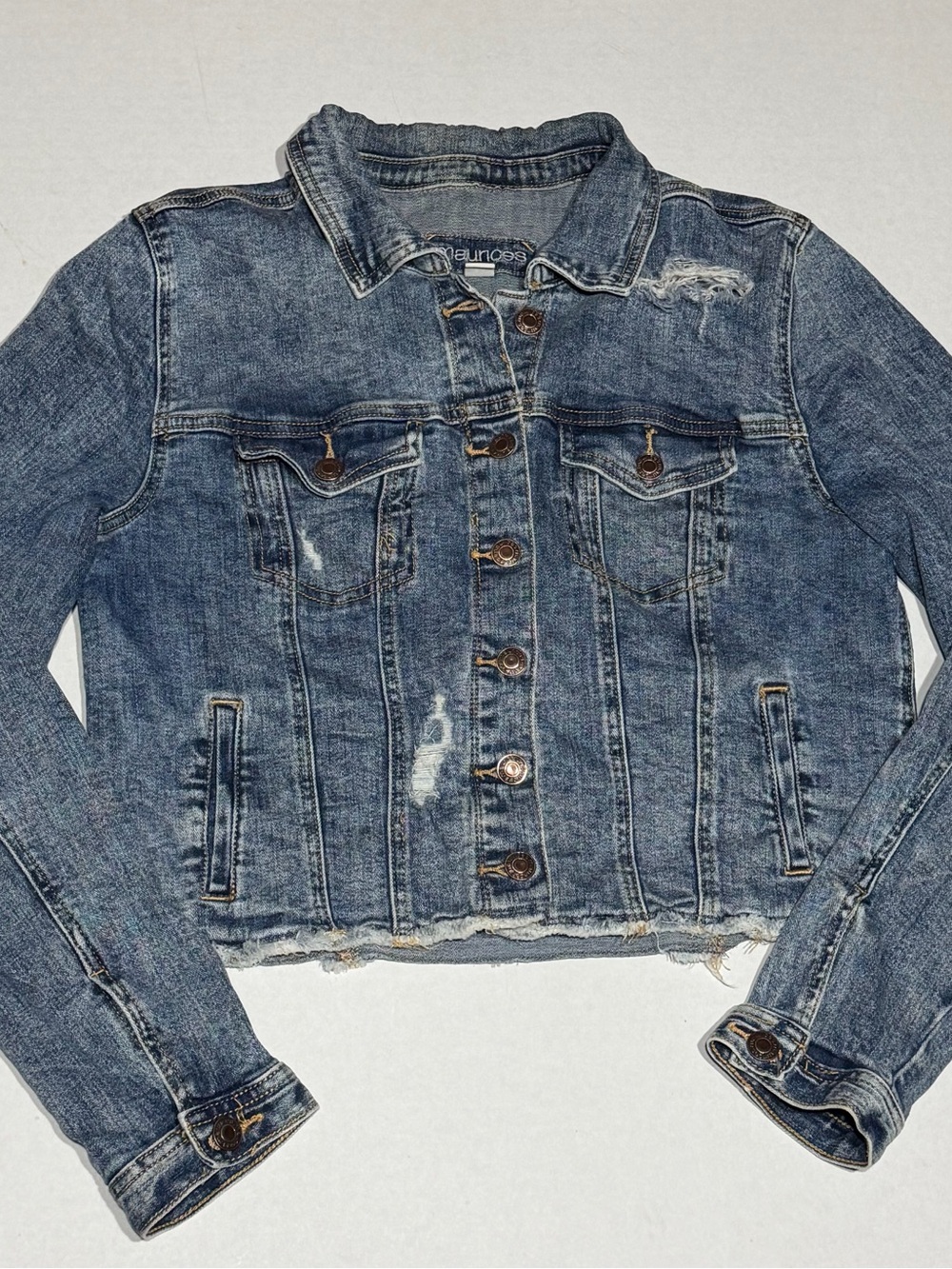 Maurices Light Blue Denim Jacket